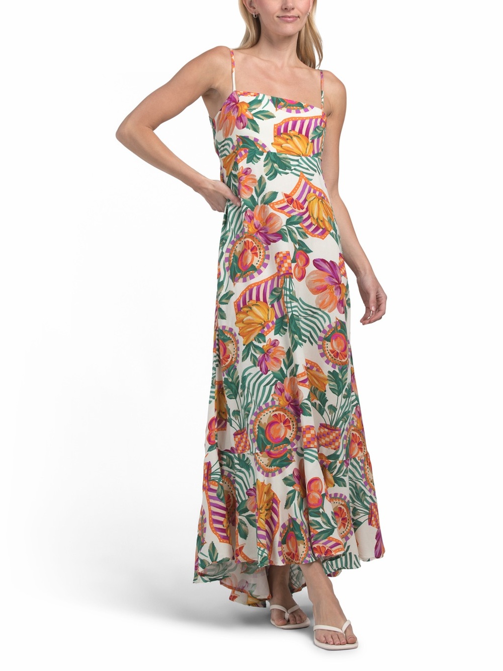 Floral Maxi Dress XS paper heart